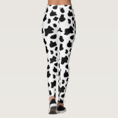 Zachte koeienvlekken, dierenbont leggings (Achterkant)