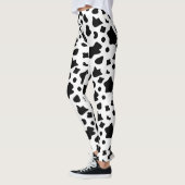 Zachte koeienvlekken, dierenbont leggings (Links)