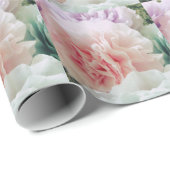 Zachte koffiefilterbloemen cadeaupapier (Rol Hoek)