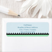 Zachte konijnen silhouet  etiket (Insitu)