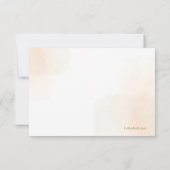 Zachte koraal, persoonlijk bedankt/neem nota van d bedankkaart (Achterkant)