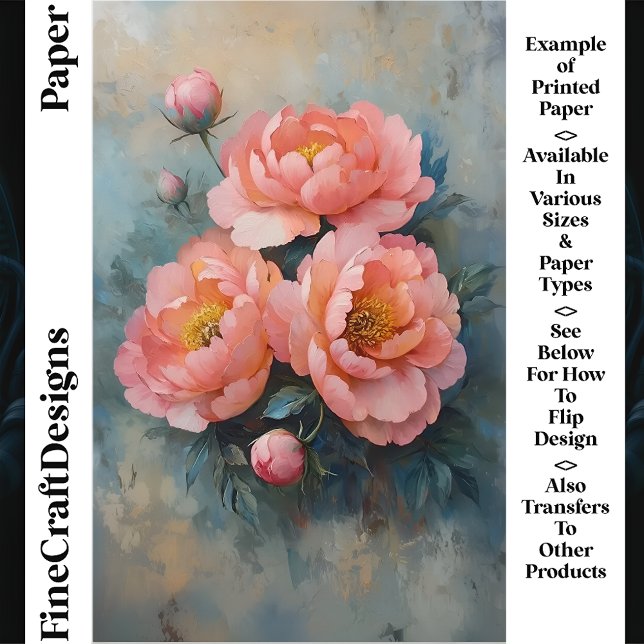 Zachte Koraal Roze Pioen Rozen Knoppen CR2 Ambacht (Creator heeft geüpload)