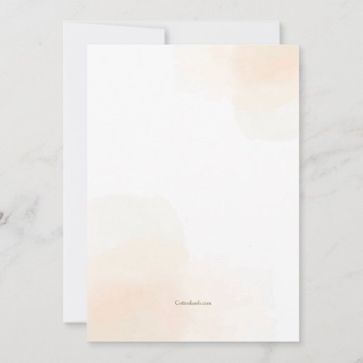 Zachte Koraal Uitnodiging (Achterkant)