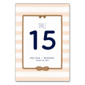 Zachte Koraal Zeevaart Knoop Tafelnummer (3.5x5.0) (Achterkant)