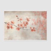 Zachte Koraalbloemen & Bloesems BP8B Decoupage Tissuepapier (Voorkant)