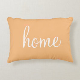 Zachte koraalkleur "thuis", accentuleuze kussen
