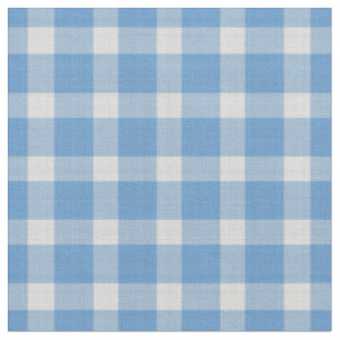 Zachte korenbloem blauwe Gingham patroon Stof