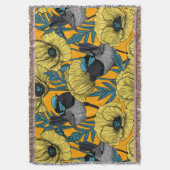 Zachte kreeften en papavers, geel deken (Voorkant Verticaal)