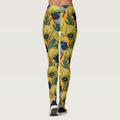 Zachte kreeften en papavers, geel leggings (Achterkant)