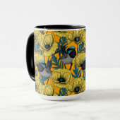 Zachte kreeften en papavers, geel mok (Voorkant links)