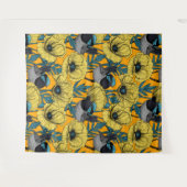 Zachte kreeften en papavers, geel wandkleed (Voorkant (horizontaal))