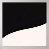 Zachte kromming - Minimalistische Arc Art Print (Voorkant)