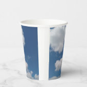 Zachte kronkelige vlekken van wolken papieren bekers (Rechts)