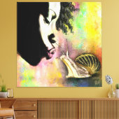 Zachte Kus Canvasprint Canvas Afdruk (Insitu (Woonkamer))