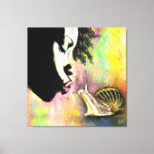 Zachte Kus Canvasprint Canvas Afdruk (Voorkant)
