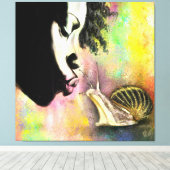 Zachte Kus Canvasprint Canvas Afdruk (Insitu (Houten vloer))