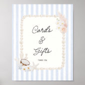 Zachte Kust Bruidsdouche Kaarten & Cadeaus Poster (Voorkant)