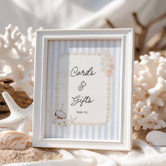 Zachte Kust Bruidsdouche Kaarten & Cadeaus Poster
