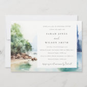 Zachte Kust Thailand Zeegezicht repetitie diner Kaart (Voorkant)