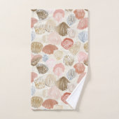 Zachte Kust Zeeschelp Strand Patroon Bad Handdoek (Handdoek)