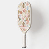 Zachte Kust Zeeschelp Strand Patroon Pickleball Paddle (Links)