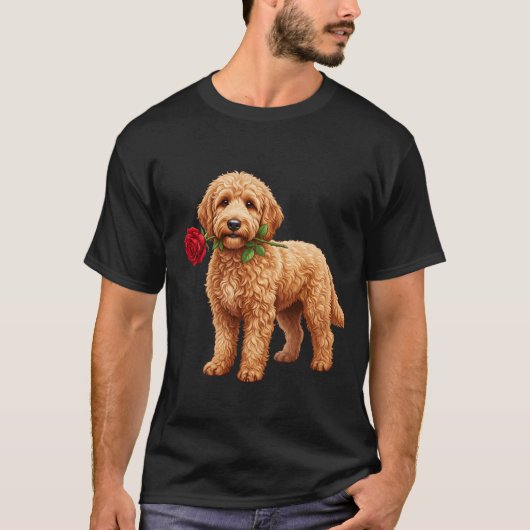 Zachte Labradoodle Hond T-shirt (Voorkant)