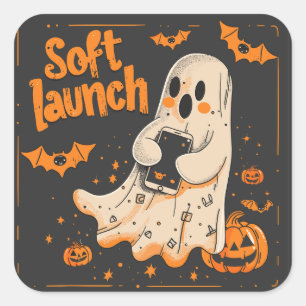 Zachte lancering   ExDesigner   Halloween Vierkante Sticker