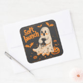 Zachte lancering | ExDesigner | Halloween Vierkante Sticker (Envelop)