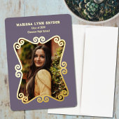 Zachte Lavendel Afstuderen Aankondiging Uitnodigen