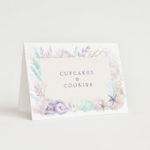 Zachte Lavendel Blauwgroen Oceaan Eten Labels Plaa Kaart