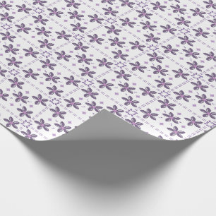 Zachte lavendel bloemmotief – Elegant paars Cadeaupapier