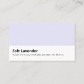 Zachte lavendel delicate dromerige kleur consultin visitekaartje (Voorkant)