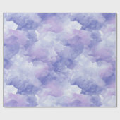 Zachte Lavendel Droom Mist Witte Abstracte Patroon Cadeaupapier (Vlak)
