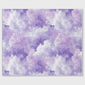 Zachte Lavendel Droom Mist Witte Abstracte Patroon Cadeaupapier (Vlak)