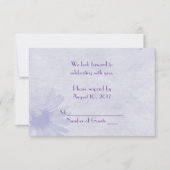 Zachte Lavendel Madelief RSVP Kaart (Voorkant)