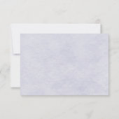 Zachte Lavendel Madelief RSVP Kaart (Achterkant)