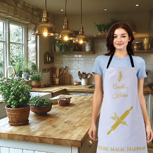 Zachte lavendel met Antiek Gold Rolling Pin & Herb Schort