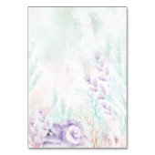 Zachte Lavendel Mint Ocean Trouwtafel Nummer Kaart (Achterkant)