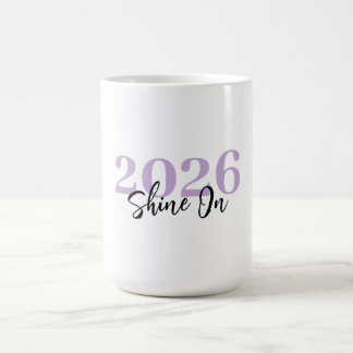 Zachte Lavendel “Schitter Stralend” Nieuwe Beginne Koffiemok