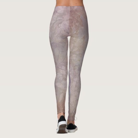 zachte lavendelbloem leggings (Achterkant)