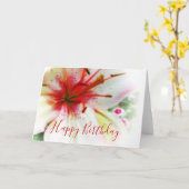 Zachte Lelies Kaart (Gele Bloem)