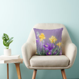 Zachte Lente Bloem Kussen
