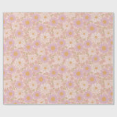 Zachte Lente Bloemen Boho Inpakpapier (Vlak)