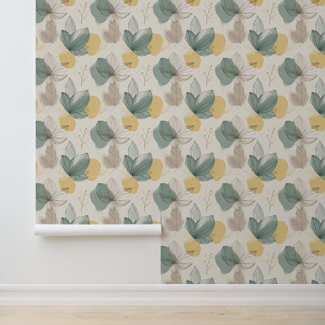 Zachte Lente Botanisch Behang (Applicatie)