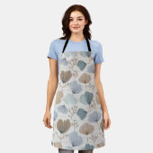 Zachte lente botanische all-over print schort (Gedragen)