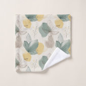 Zachte lente botanische handdoek (Wasdoekje)