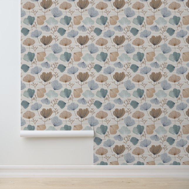 Zachte Lente Botanische Patroon Behang (Applicatie)