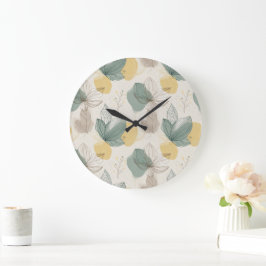 Zachte lente botanische wandklok