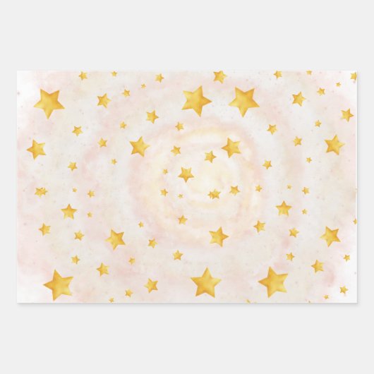 Zachte Lente Lamp Pastel Droomster Roze wolkenstof Inpakpapier Vel (Voorkant 2)