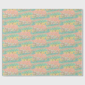 Zachte lente paaskleuren Schattigee gele kuikens Cadeaupapier (Vlak)